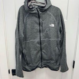 The North Face Men's Gray hoodie  Jacket size large